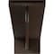 Ekena Millwork Heaton Hidden Support Steel Bracket w/ 16" Support Depth, Hammered Brown 3"W x 20"D x 2"H BKTM03X20X02HEHBR - alternate 10